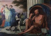 unknow artist Oil painting of Diogenes by Pugons oil painting reproduction